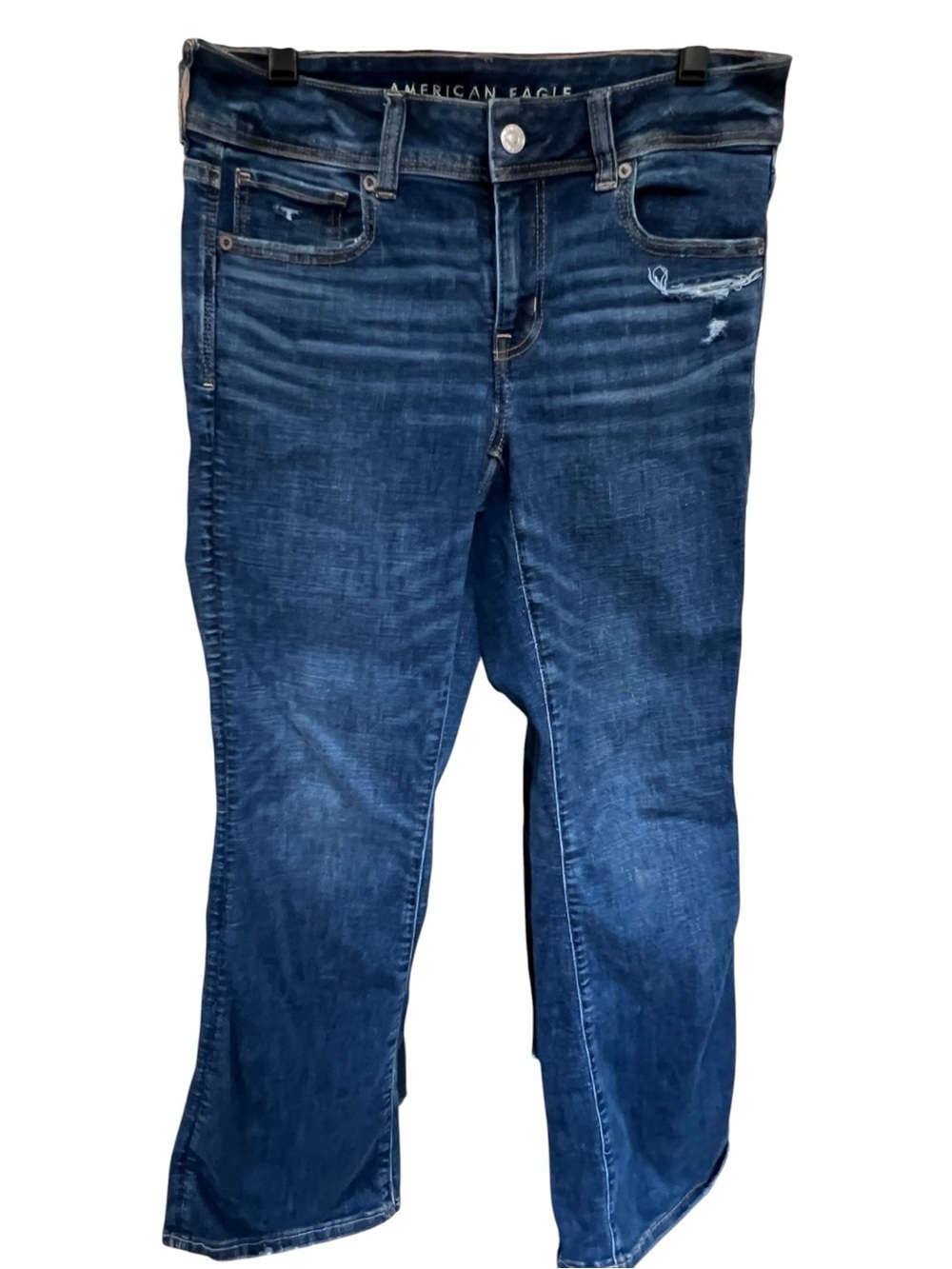 American Eagle Outfitters Women's Bootcut Jeans in Dark Indigo Wash